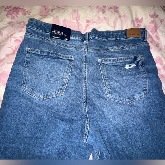 American Eagle Strigid Curvy Ripped Mom Jean - NWT ‼️ - Picture 4 of 5